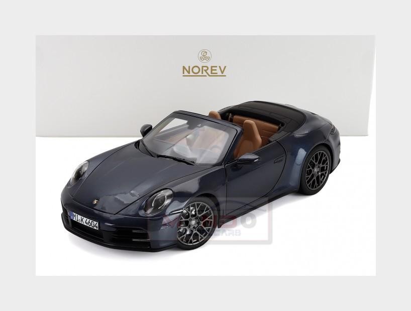 1:18 NOREV Porsche 911 992-2 Carrera Cabriolet Open 2024 Blue Met NV187180 MMC