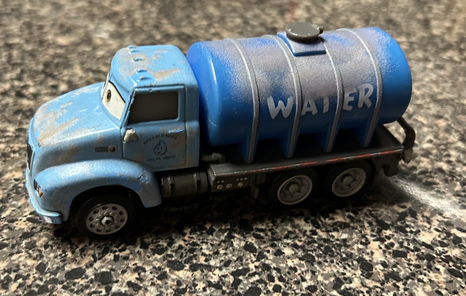 Disney Pixar Cars 1:55 Die Cast Mr. Drippy Water Truck Mattel Toy