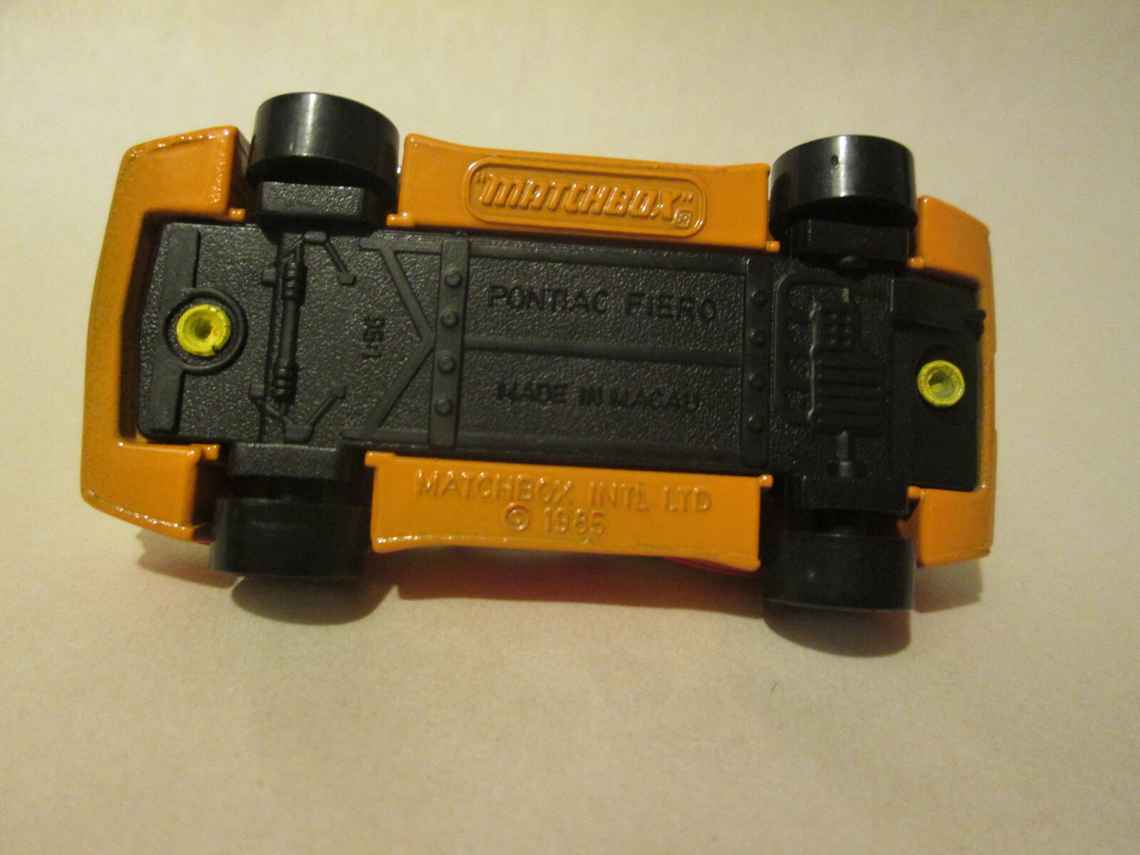 1985 Matchbox Pontiac Fiero Stock Car #2 Protech Fire Systems Gary B #16 Mint