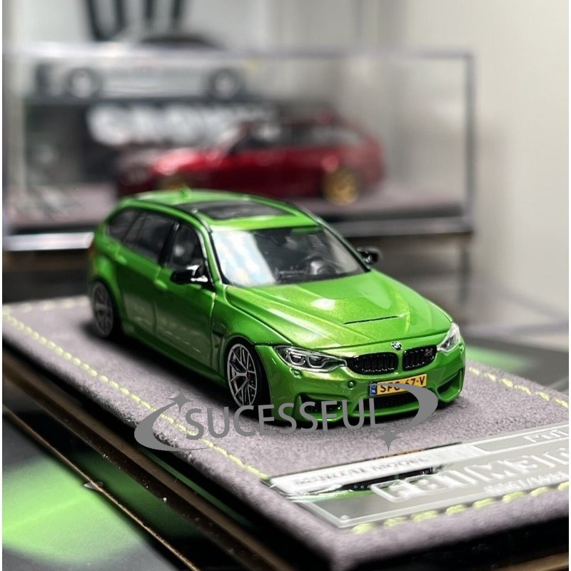 Mortal 1/64 Green BMW F81 M3 CS Wagon Metal Diecast Sports Car