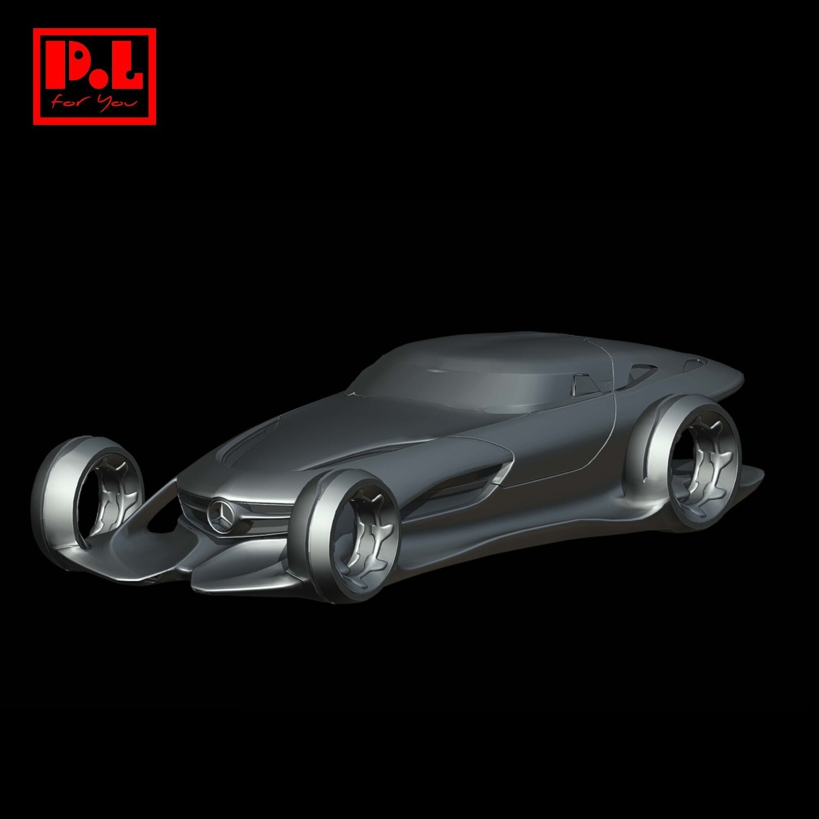 Mercedes-Benz Silver Arrow Concept Silver Lightning (2011) – 1/87 64 43 32 24 18