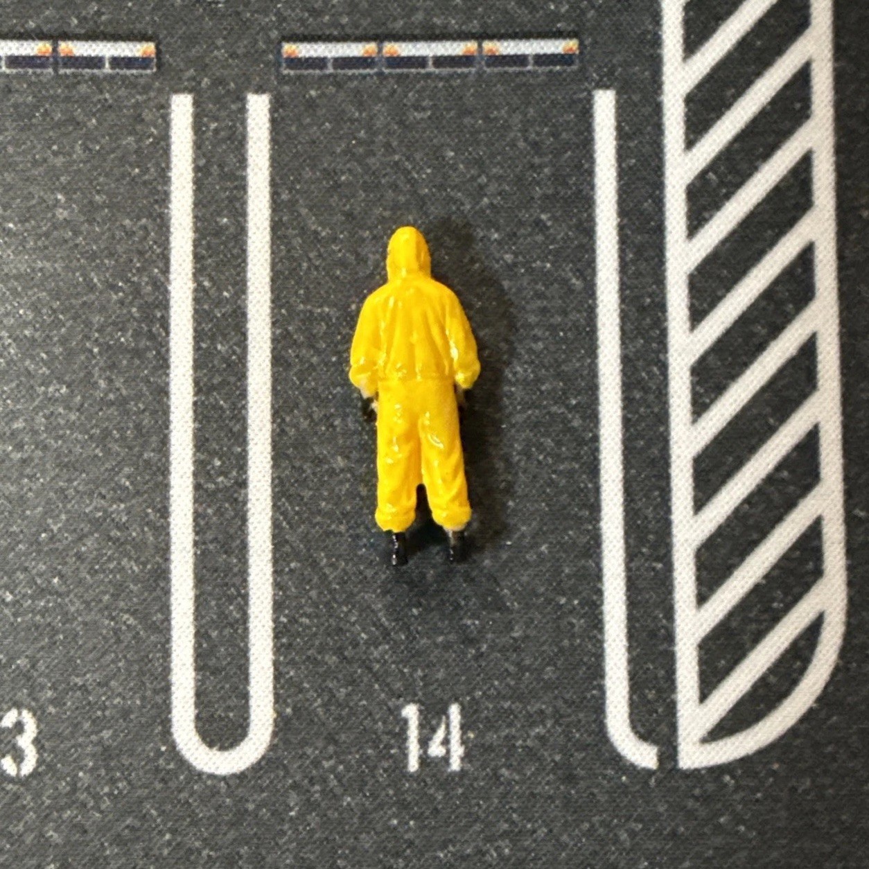 1:64 – Hazmat Suit Figure – Hand painted Resin – Custom Design And Made In USA
