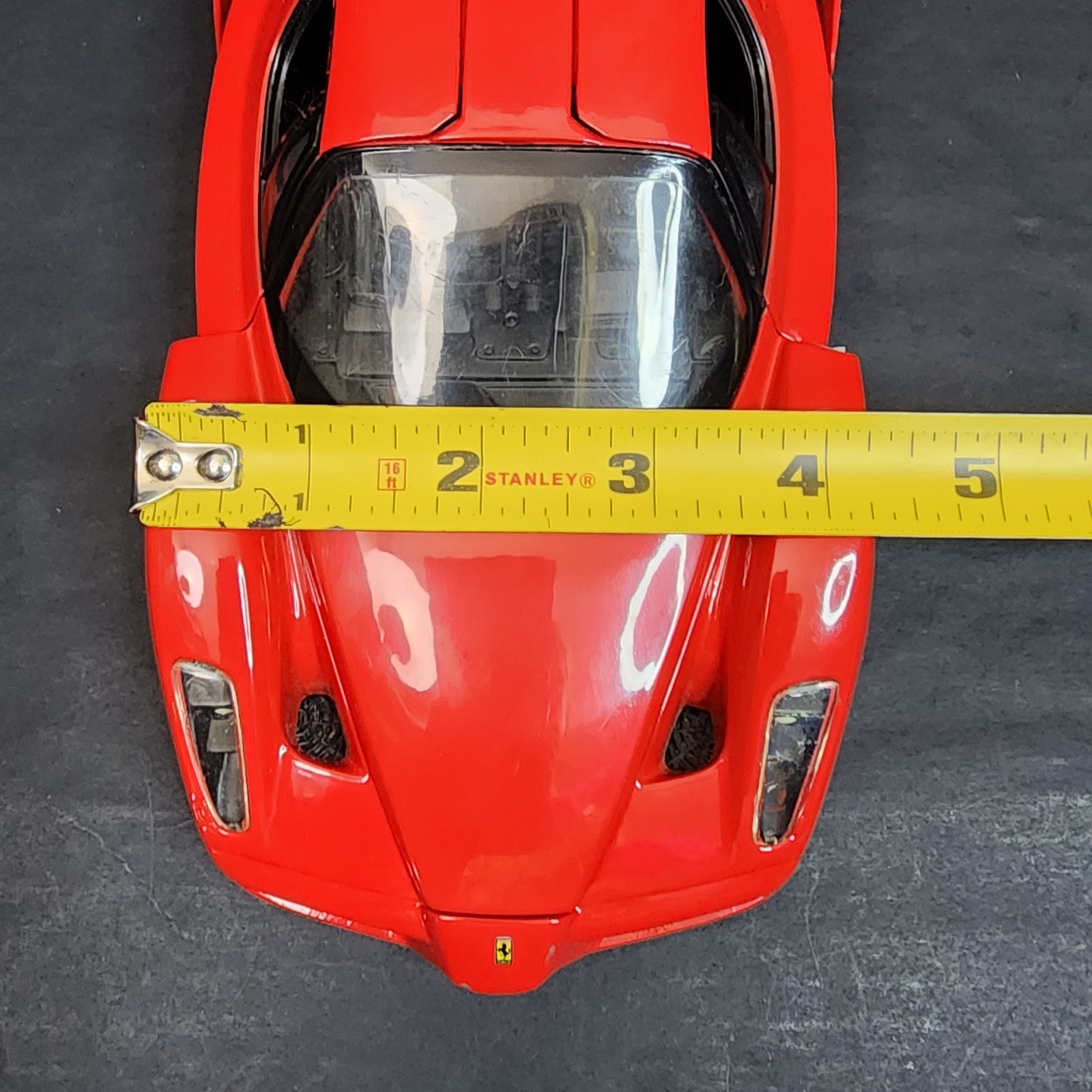 Rare Mattel Retro 2002 Y2K Hot Wheels Ferrari Enzo 1:18 Red Car Vtg Diecast V12