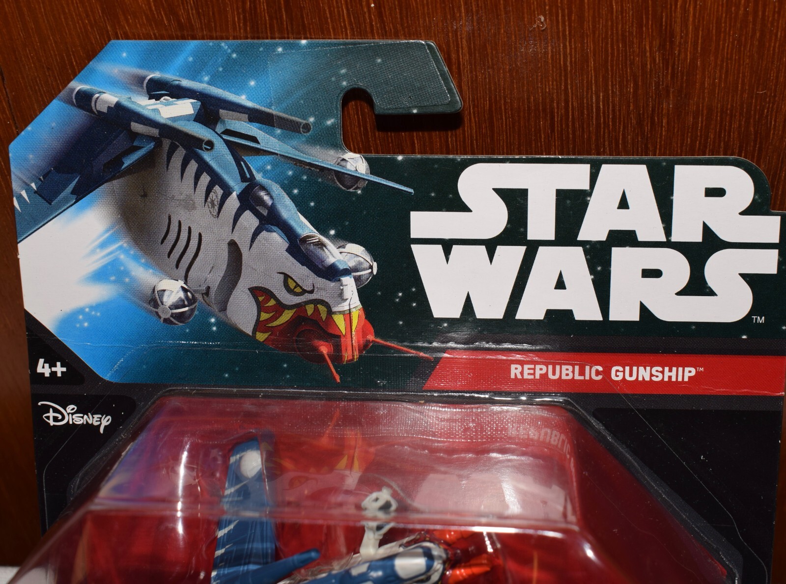 Hot Wheels Star Wars “Republic Gunship ” Diecast Metal Model With Stand ~ US14#7