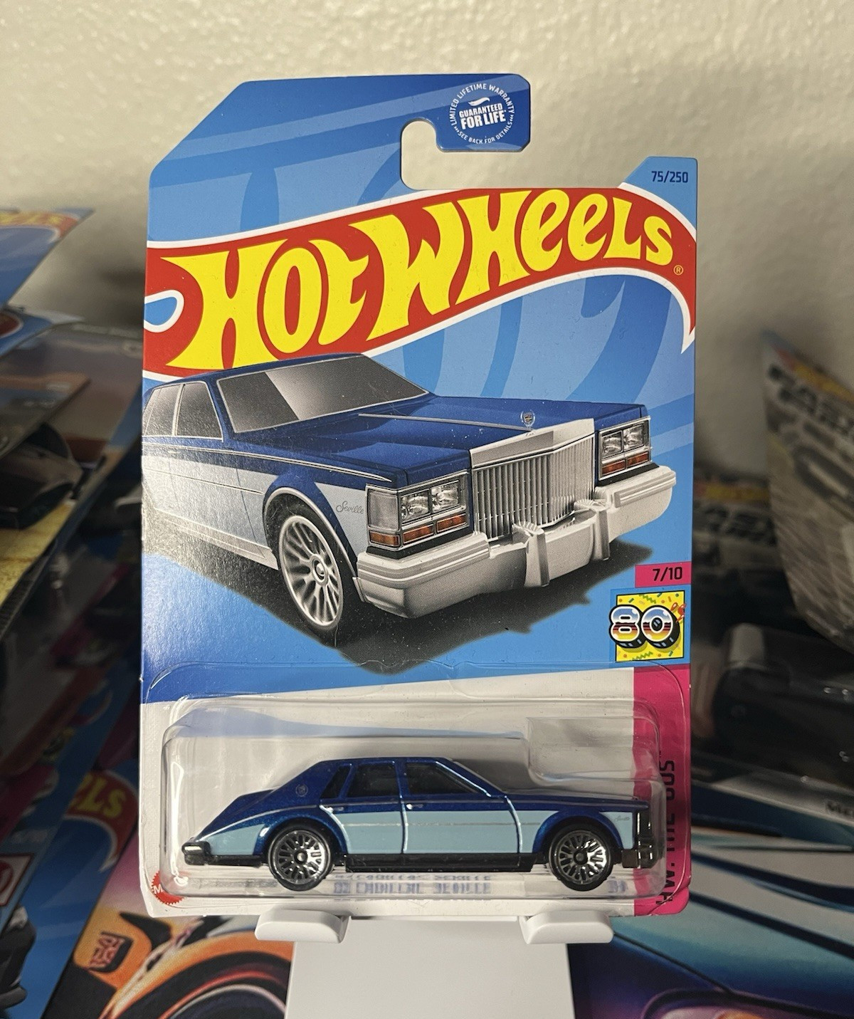 Hot Wheels HW: The ’80s ’82 Cadillac Seville Blue/Silver Unopened Box