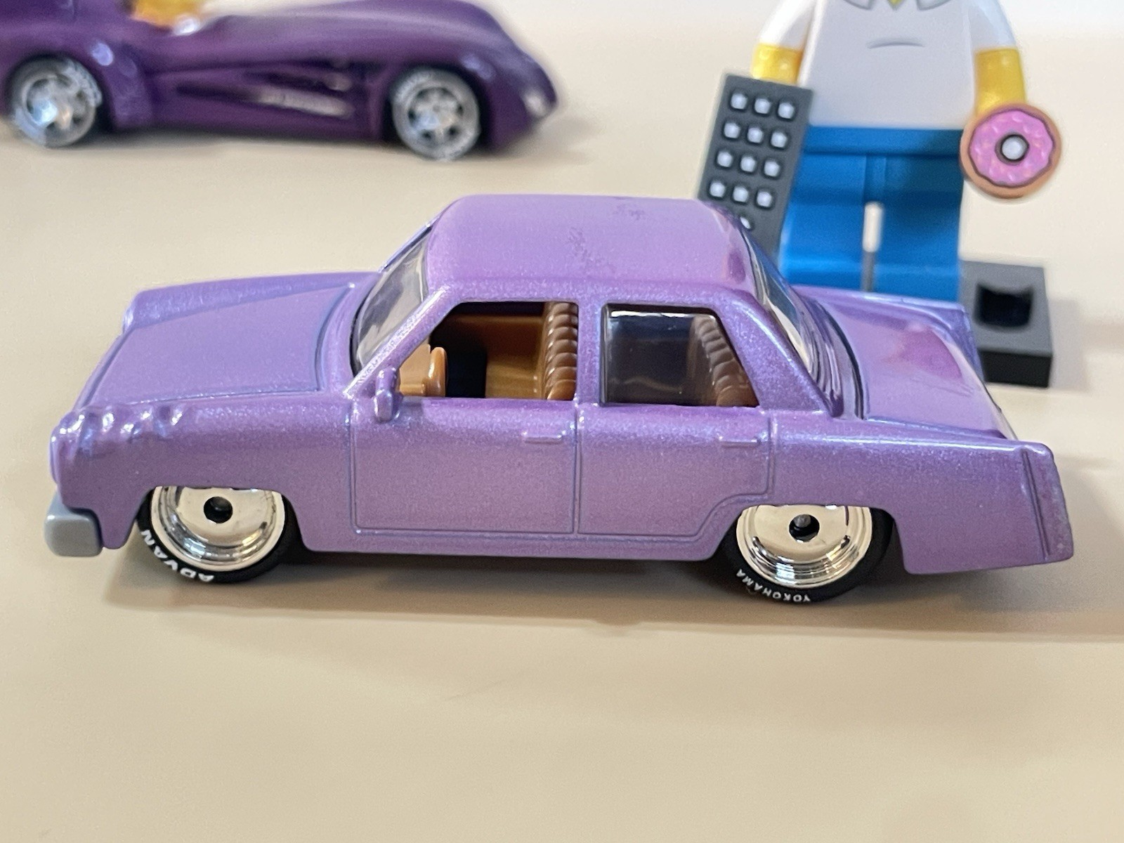 Hot Wheels The Simpsons Family Car CUSTOM + CUSTOM Bartmobile