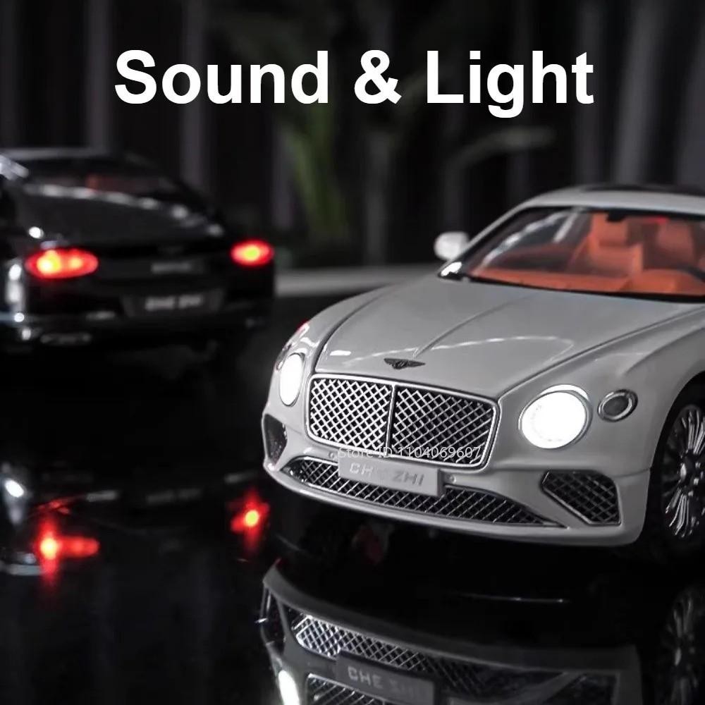 1:24 BENTLEY Continental GT Alloy Diecast Car Sound & Light Gift Collectible NEW