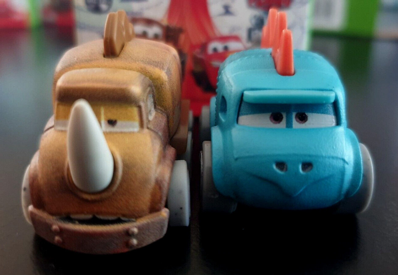 Disney Cars On The Road Mini Racers Ivy Ankylosaurus 2 Dinosaurs LMQ 4 Cars