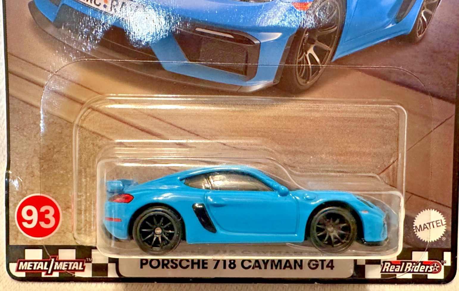 2023 HOT WHEELS – PREMIUM – BOULEVARD #93 – PORSCHE 718 CAYMAN GT4 – BLUE – VHTF