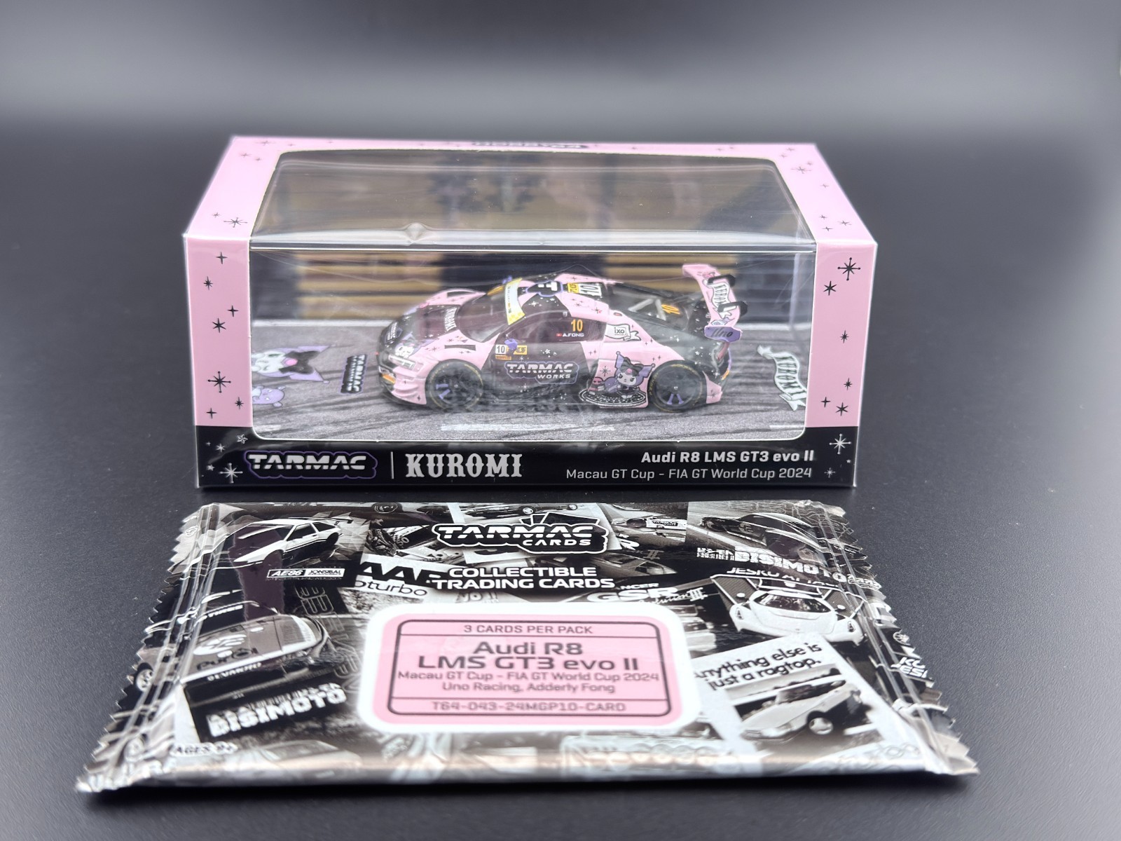 Tarmac Works Audi R8 LMS GT3 evo II Kuromi Uno Racing Macau GT Cup FIA GT 1/64