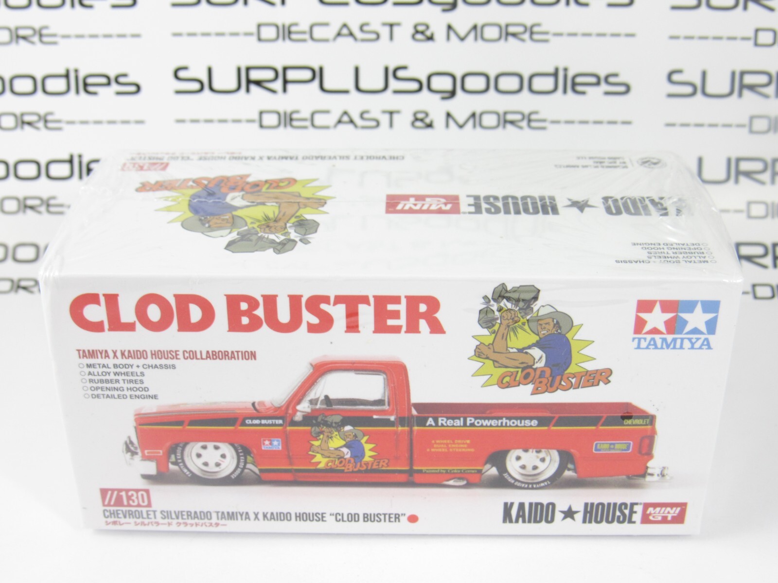 2024 Mini-GT Kaido House X TAMIYA CHEVROLET Chevy SILVERADO Clod Buster SEALED