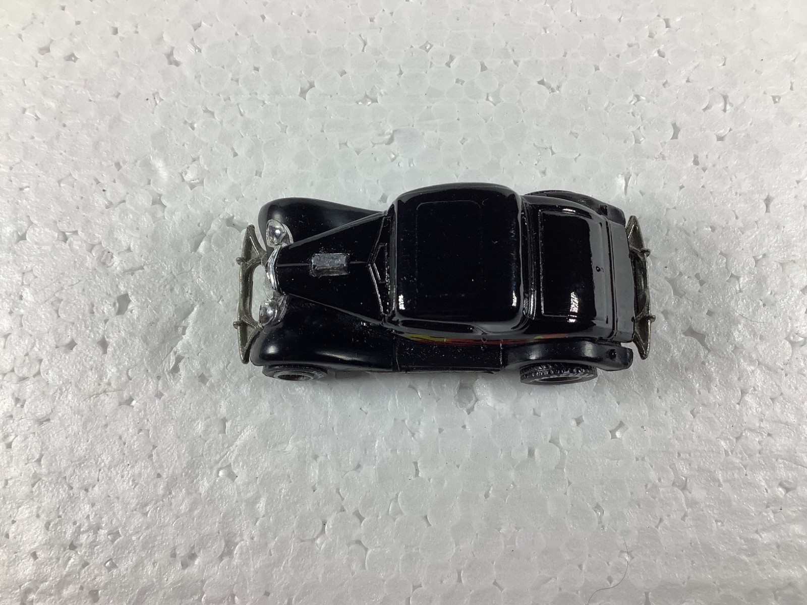 Vintage Hot Wheels Real Riders 1982 3 Window ’34 Ford/Black/Flames/Grey Hubs/HTF