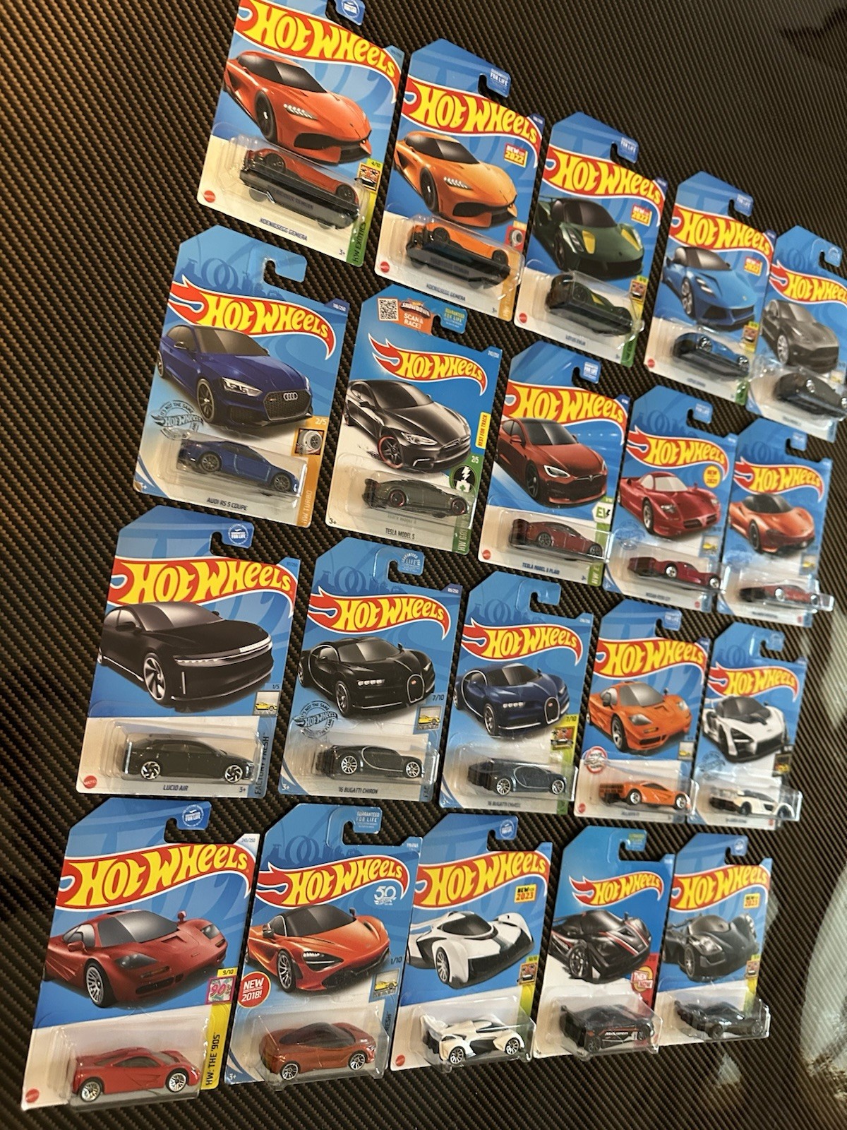 20 Lot Hot Wheels Super Car Pack Modern Classics Exotics A2 **MINT**