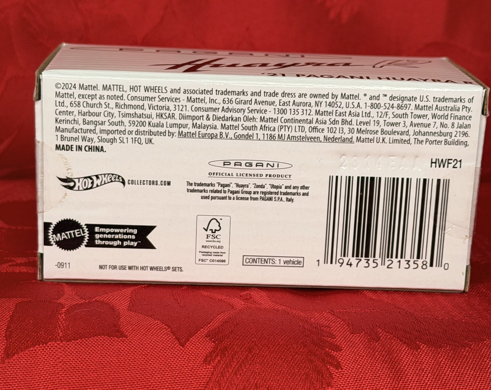 🔥Hot Wheels RLC 2021 Pagani Huayra R Lot Of 3 🔥 SEALED ACRYLICS 🔥