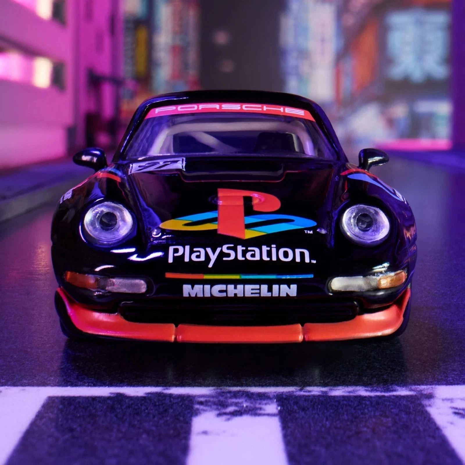 Hot Wheels Elite 64 Porsche 911 GT2 EVO 993 PlayStation Motorsport Fast Ship
