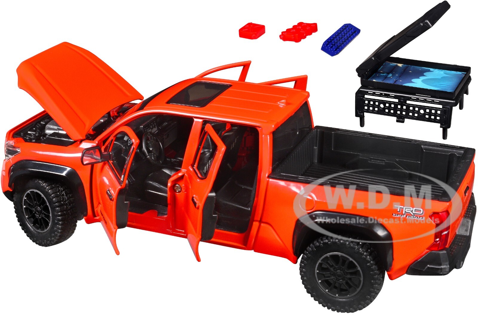 2024 TOYOTA TACOMA TRD OFF ROAD ED. PICKUP ORANGE 1/24 DIECAST MODEL H08778-OR