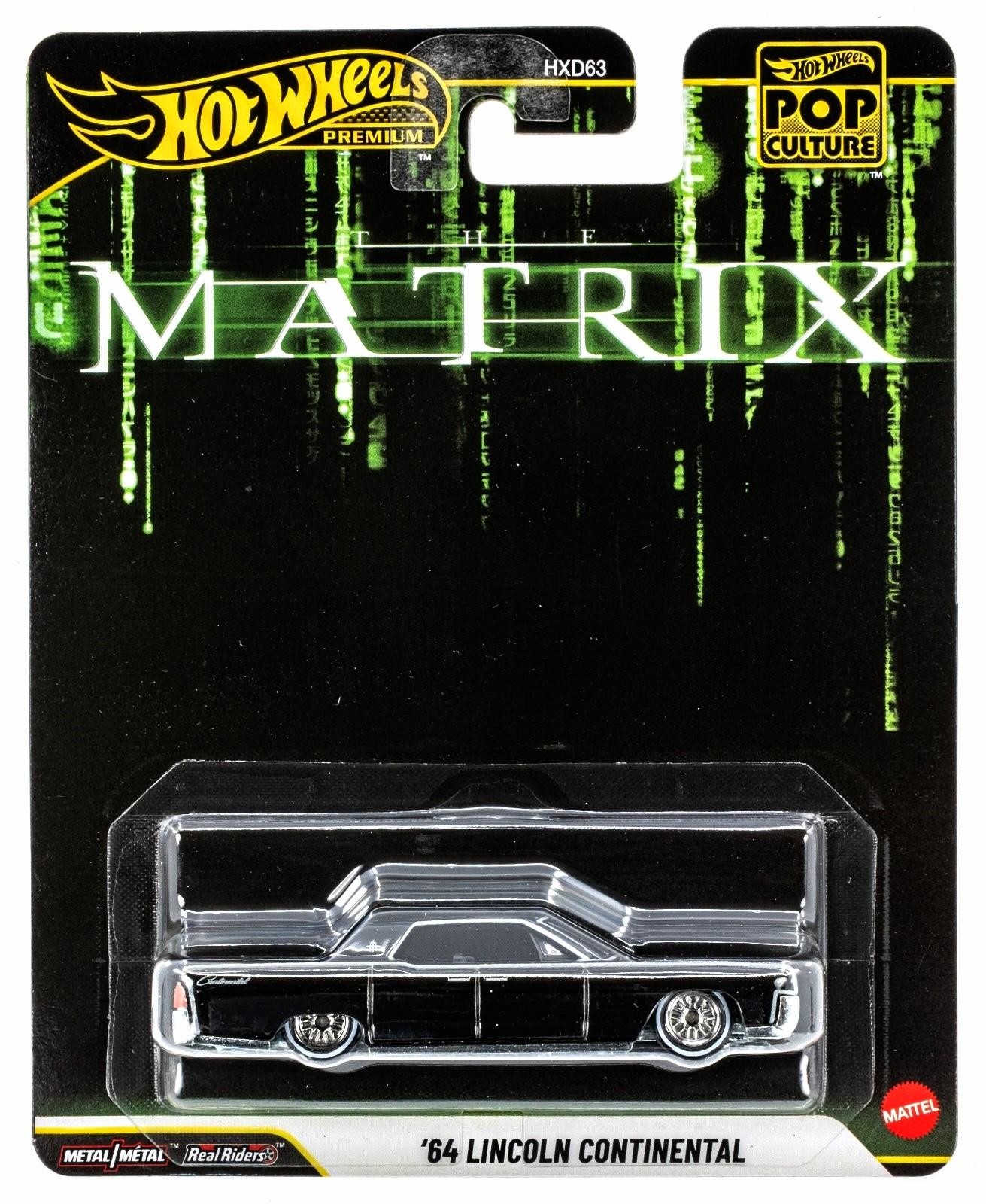 1:64 Hot Wheels Premium 2025 Pop Culture JHW89 MATRIX Lincoln Continental Black