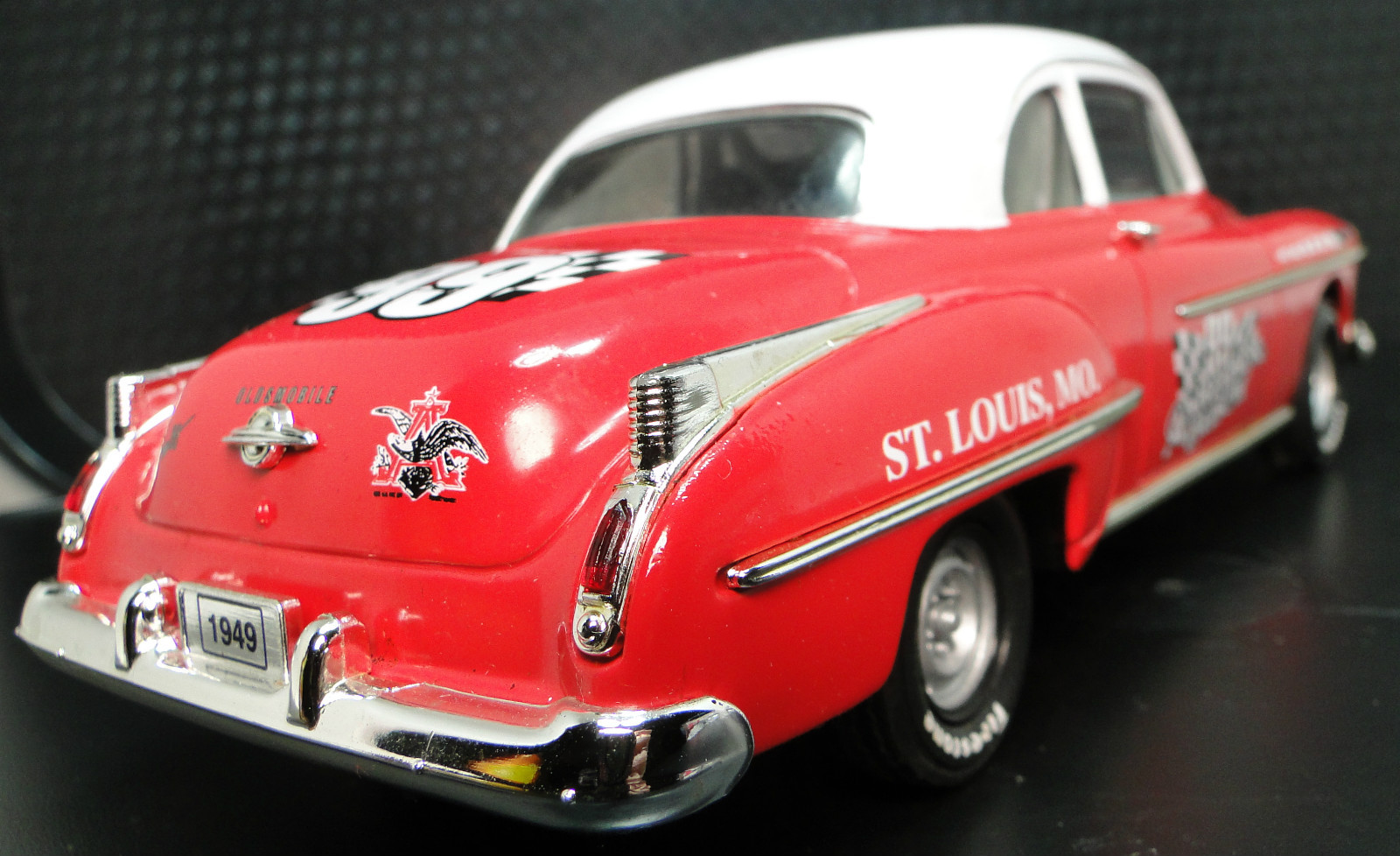 Olds 88 Oldsmobile 1940s Hot Rod Rare Classic Race Car Sports Carousel Red Metal
