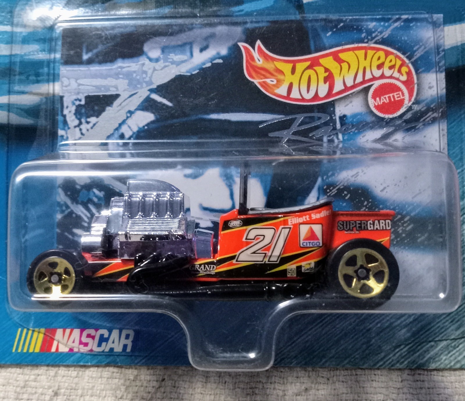 Hot Wheels Racing 1999 Hot Rod Series 2/4 Deluxe Citgo #21 Nascar T-Bucket
