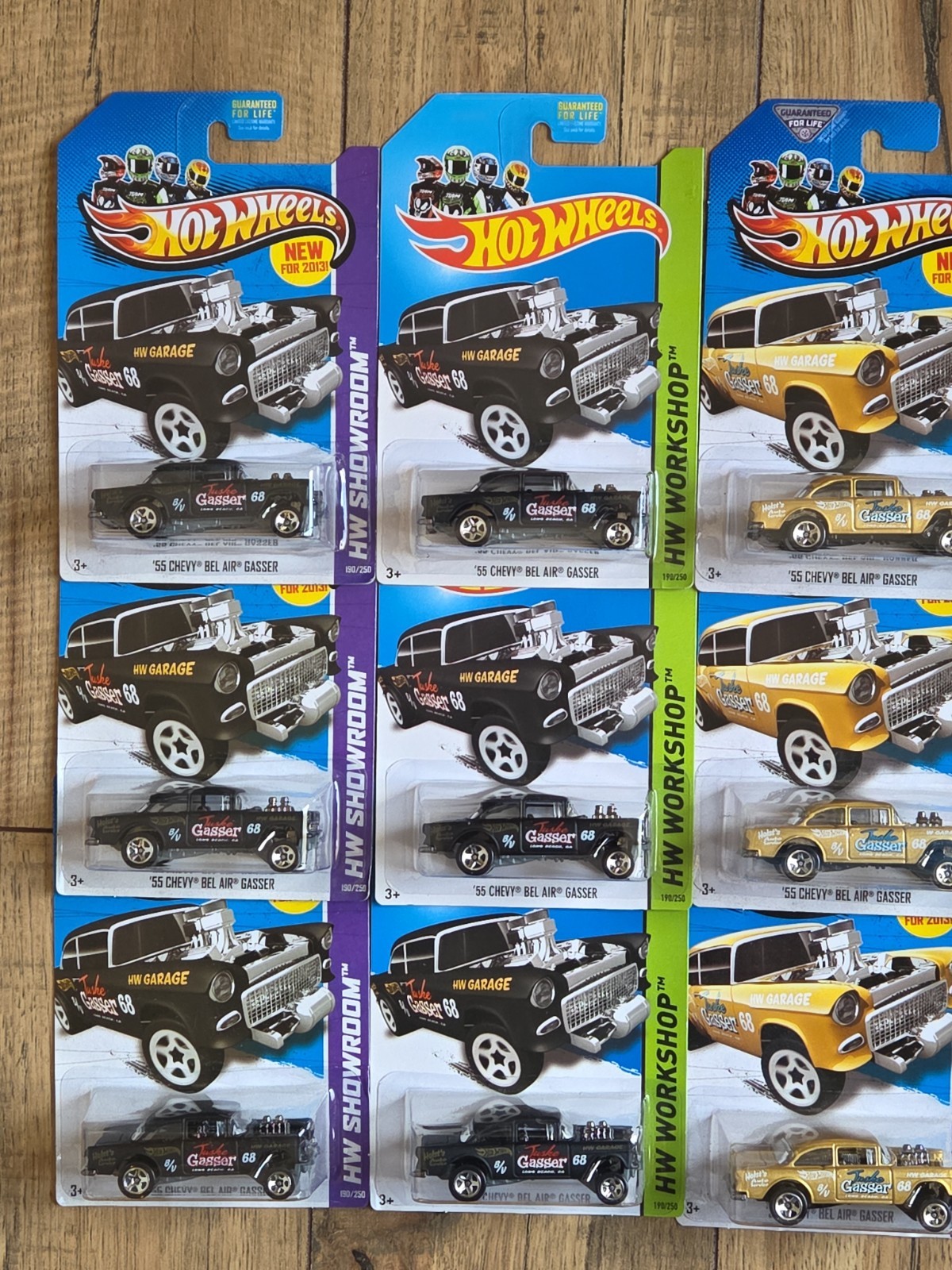 12 Hot Wheels ’55 Chevy Bel Air Gasser HW Showroom ’57 Chevy Bel Air Variations