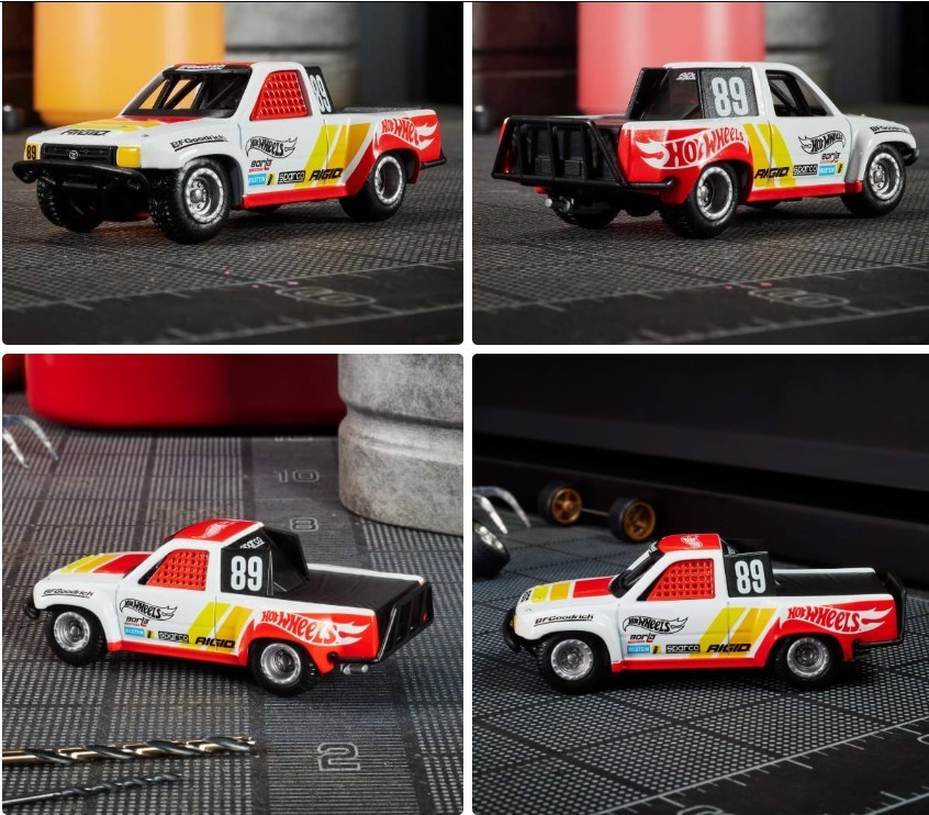 2024 Hot Wheels Elite 64 1989 Toyota Hilux Stadium Truck With Protector NEW!