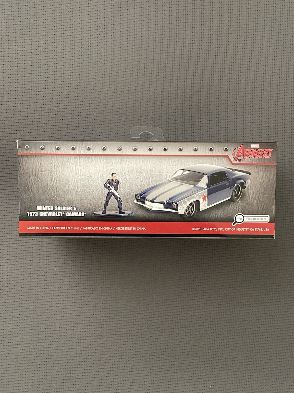 New Jada Toys Marvel Avengers Winter Soldier & 1973 Chevrolet Camaro #33073 Rare