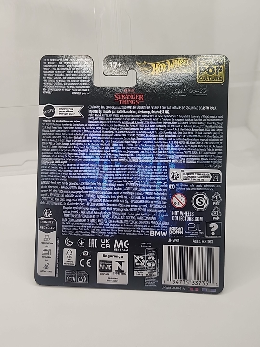 Hot Wheels Premium 2025 Pop Culture Stranger Things 1983 BMW 733i Diecast Car
