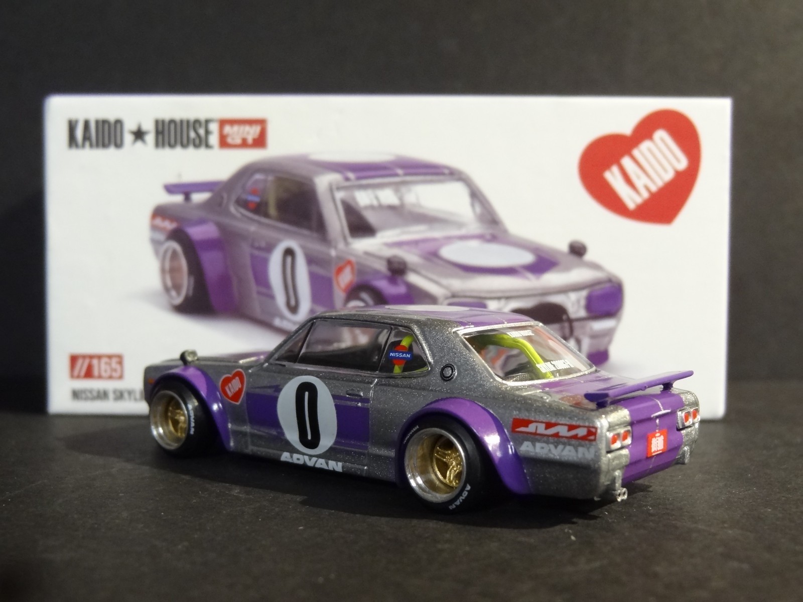 KAIDO HOUSE x MINI GT – NISSAN SKYLINE 2000GT-R KAIDO WORKS V1 #KHMG165
