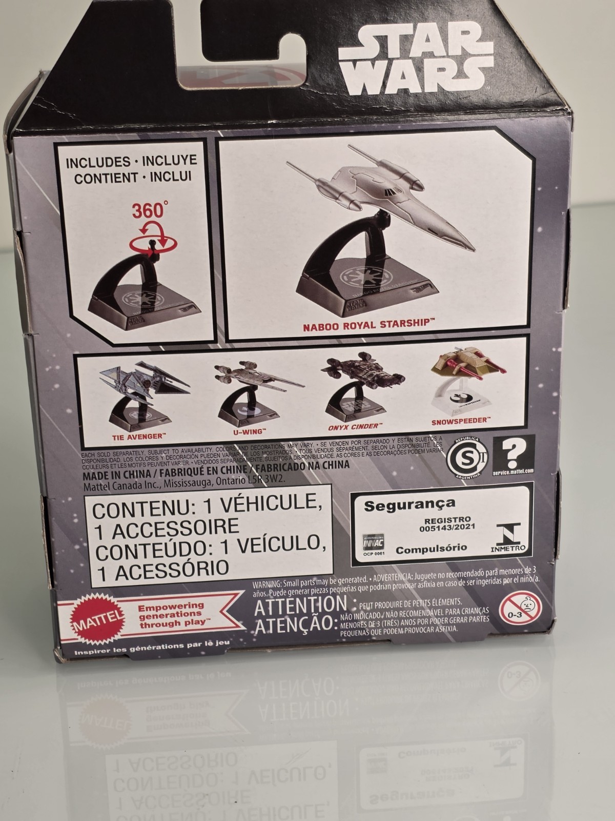 Hot Wheels Star Wars Starships Select #38 Naboo Royal Starship by Mattel