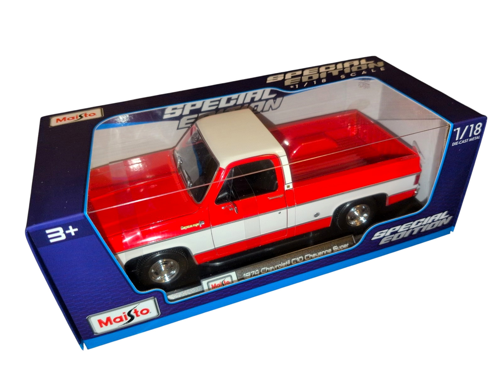 Maisto 1:18 Special Edition 1974 Chevrolet C10 Cheyenne Super Model Pickup Boxed