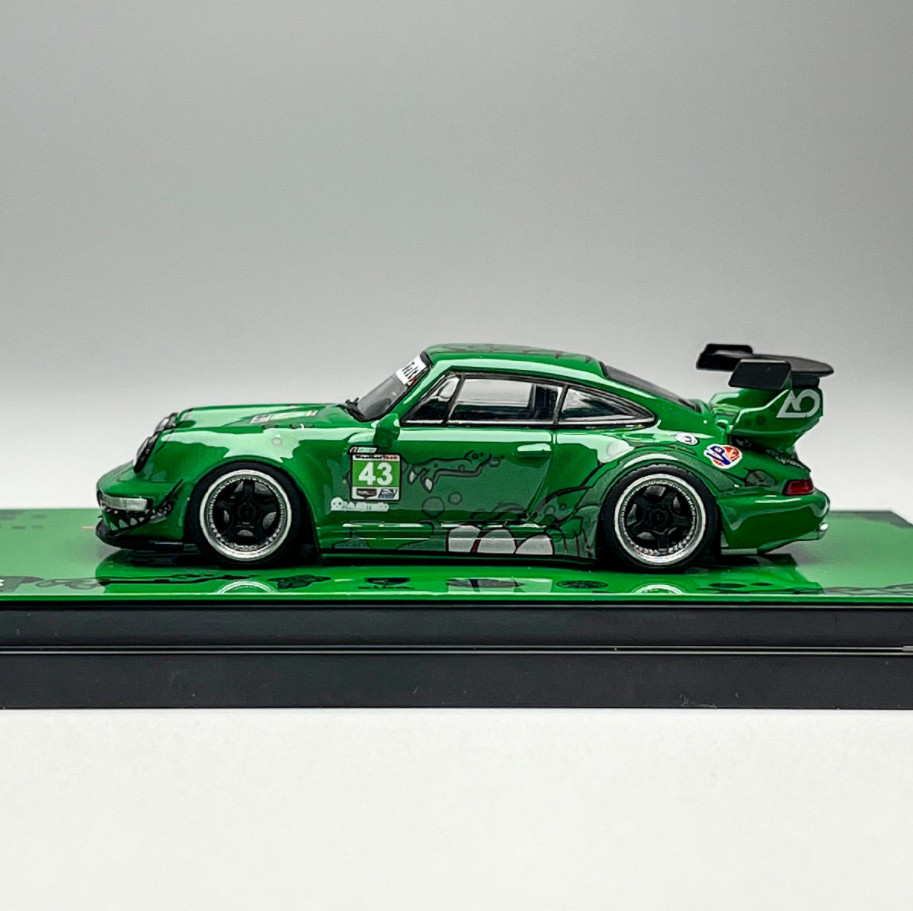 Flame 1:64 Scale Porsche RWB Modification 993 964 Alloy Diecast Model Car Gifts