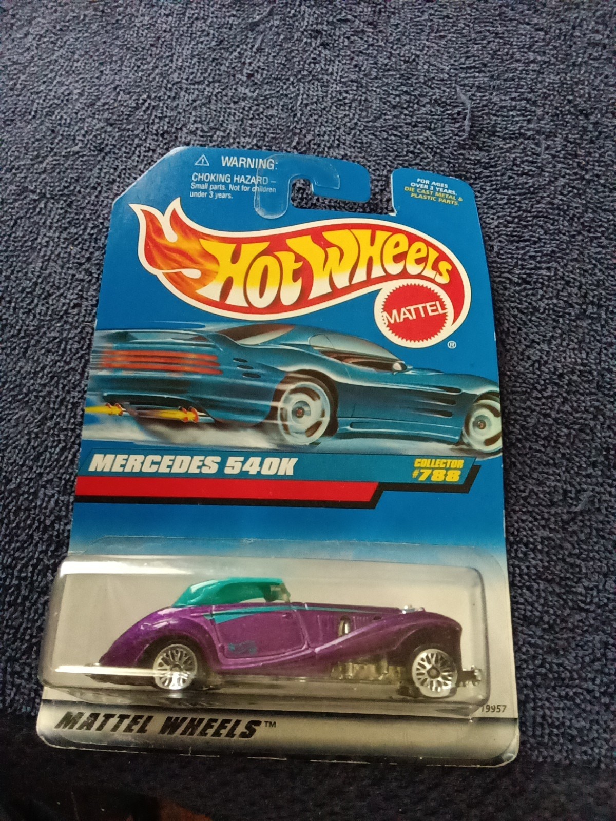 Hot Wheels Mercedes 540K Collector #788 Blue & Purple