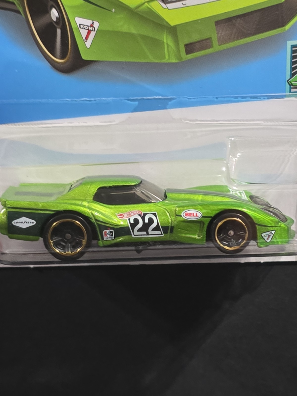Hot Wheels Contoured #21 Green ’76 Greenwood Corvette 2021 1/5