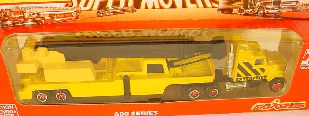 Majorette Super Movers # 617 Construction Crane and Semi 1:87 France