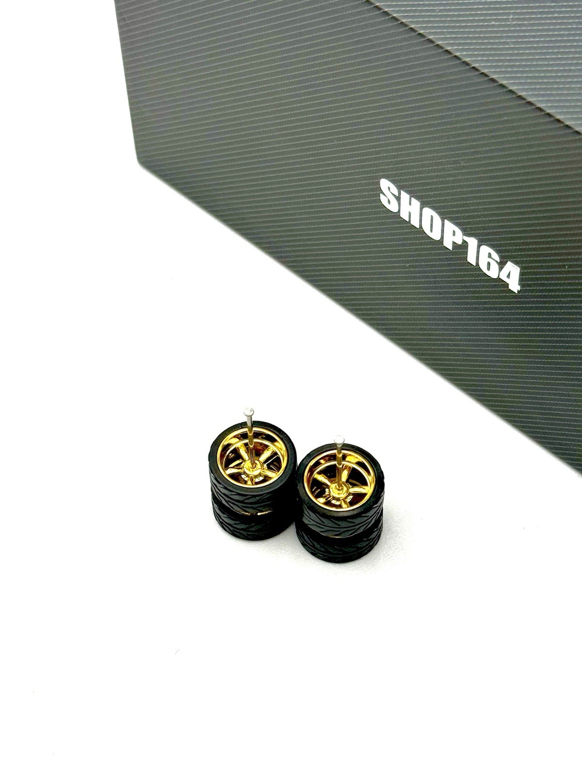 1:64 Replacement Wheels for HW 83 Silverado w/ Rubber Tire Cragar 5 Pack Gold