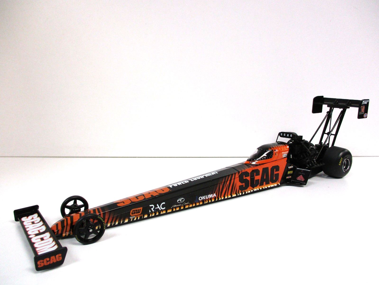 RC2 AUTO WORLD TONY SCHUMACHER SCAG EQUIPMENT 2023 NHRA TOP FUEL DRAGSTER – 1/24