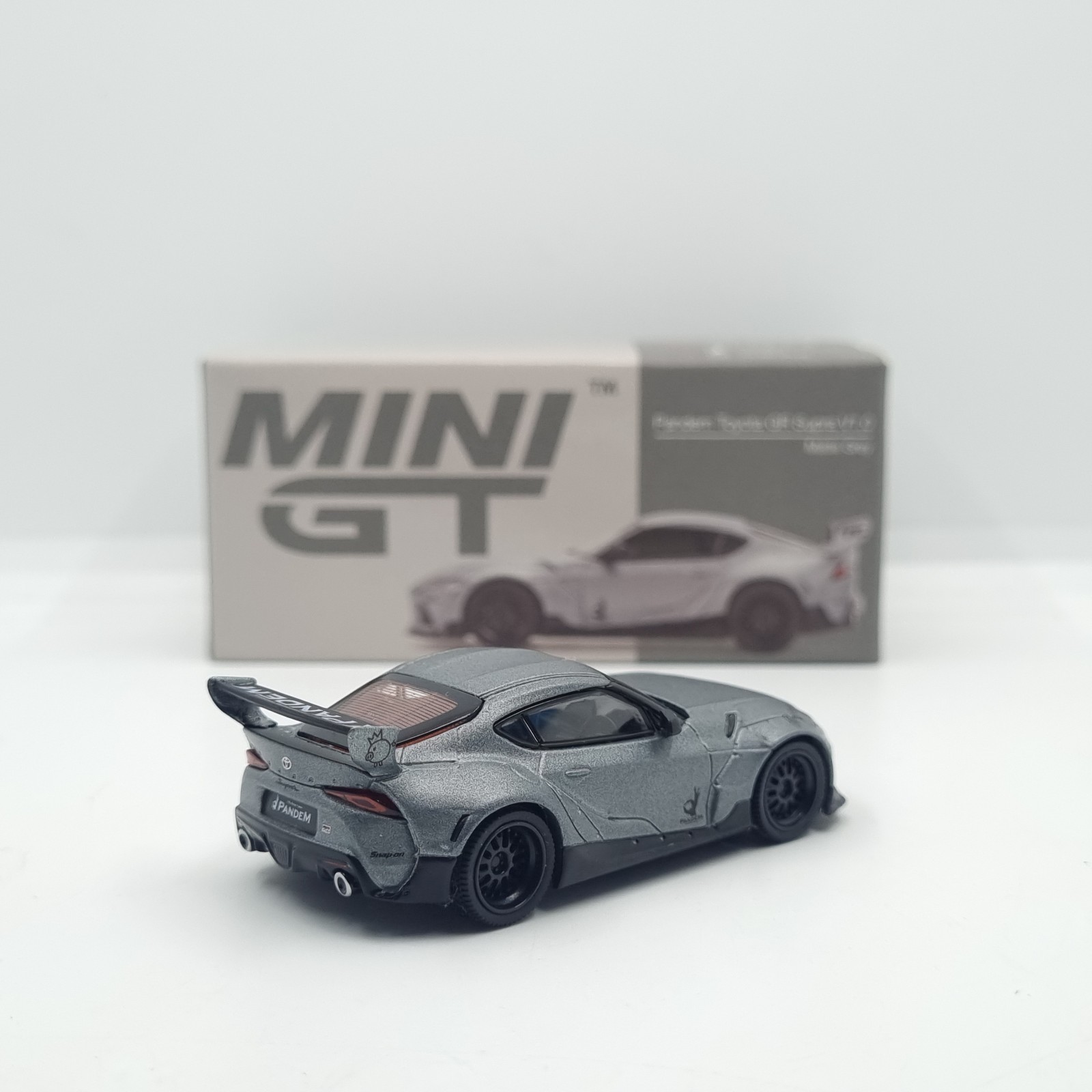Mini GT Pandem Toyota GR Supra V1.0 Matte Grey RHD MGT00250-R