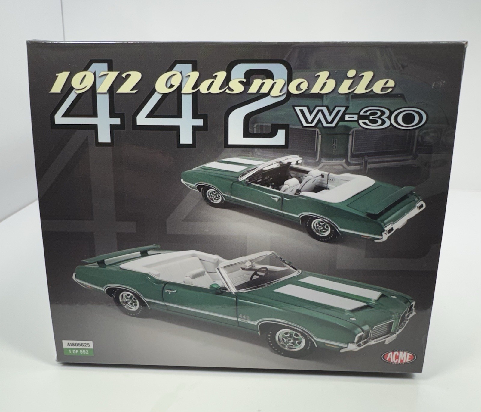 ACME 1/18 Scale 1972 OLDSMOBILE 442 W-30 “Incredible Color” 552 MADE