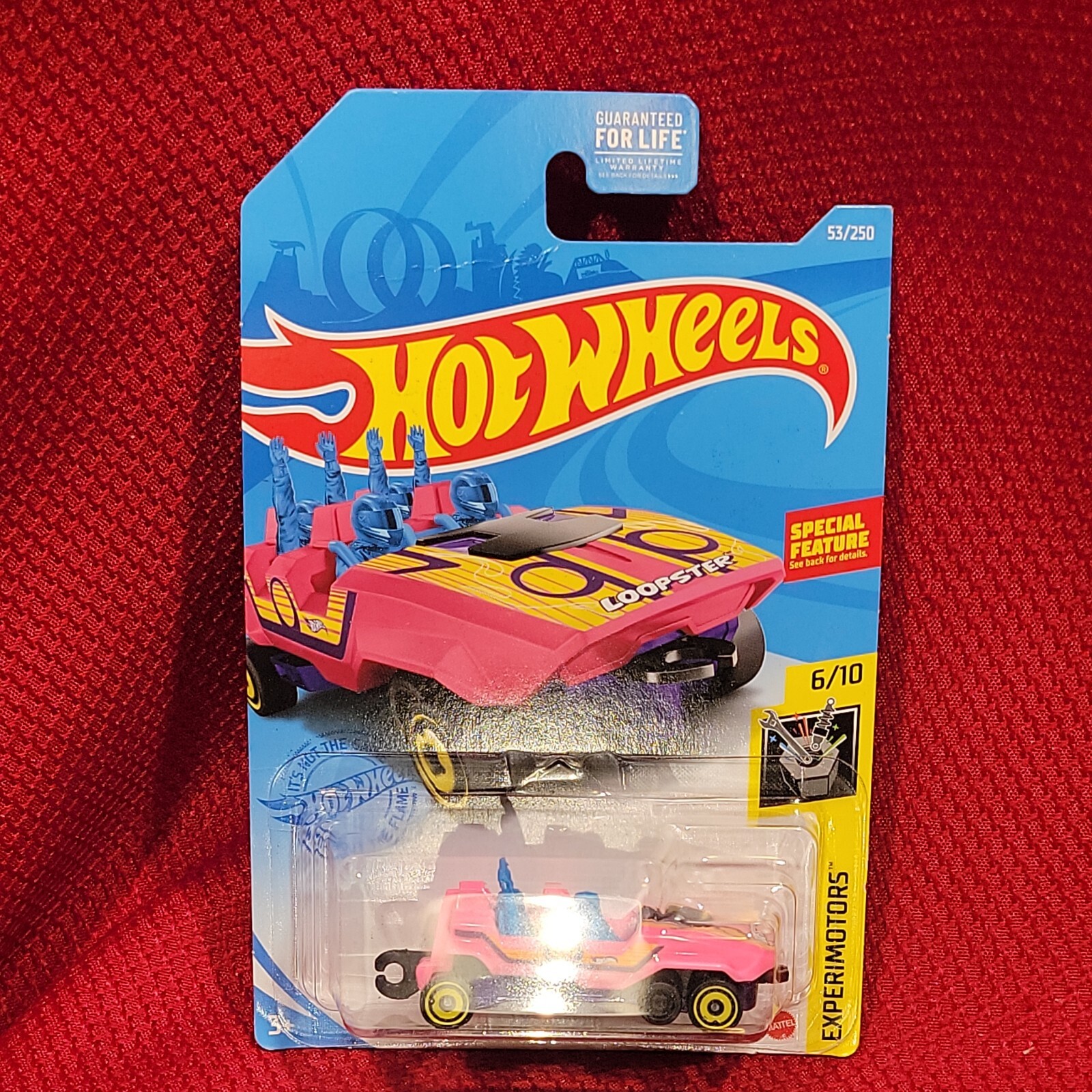 2020 Hot Wheels LOOPSTER Experimotors 6 / 10 ~ 53 / 250 Pink roller coaster car