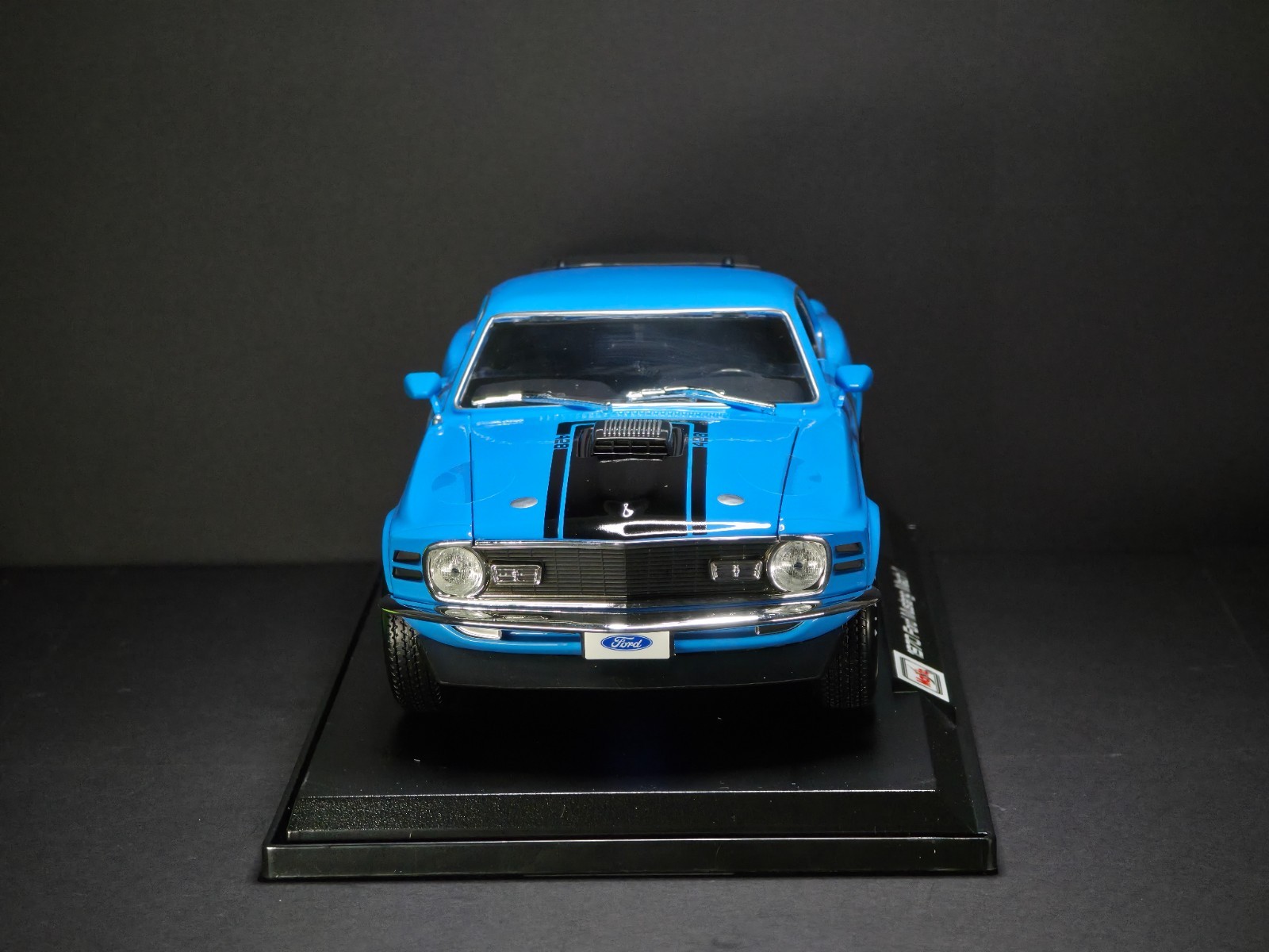 1970 Ford Mustang Mach 1 Blue 1:18 Maisto Exclusive Style Special Edition