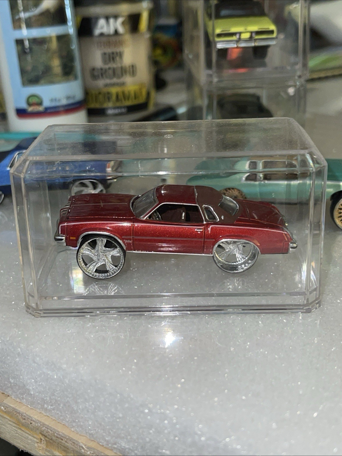 CUSTOM Johnny Lightning 1976 Olds Cutlass Supreme Red Poly On 30s 1:64 NEW