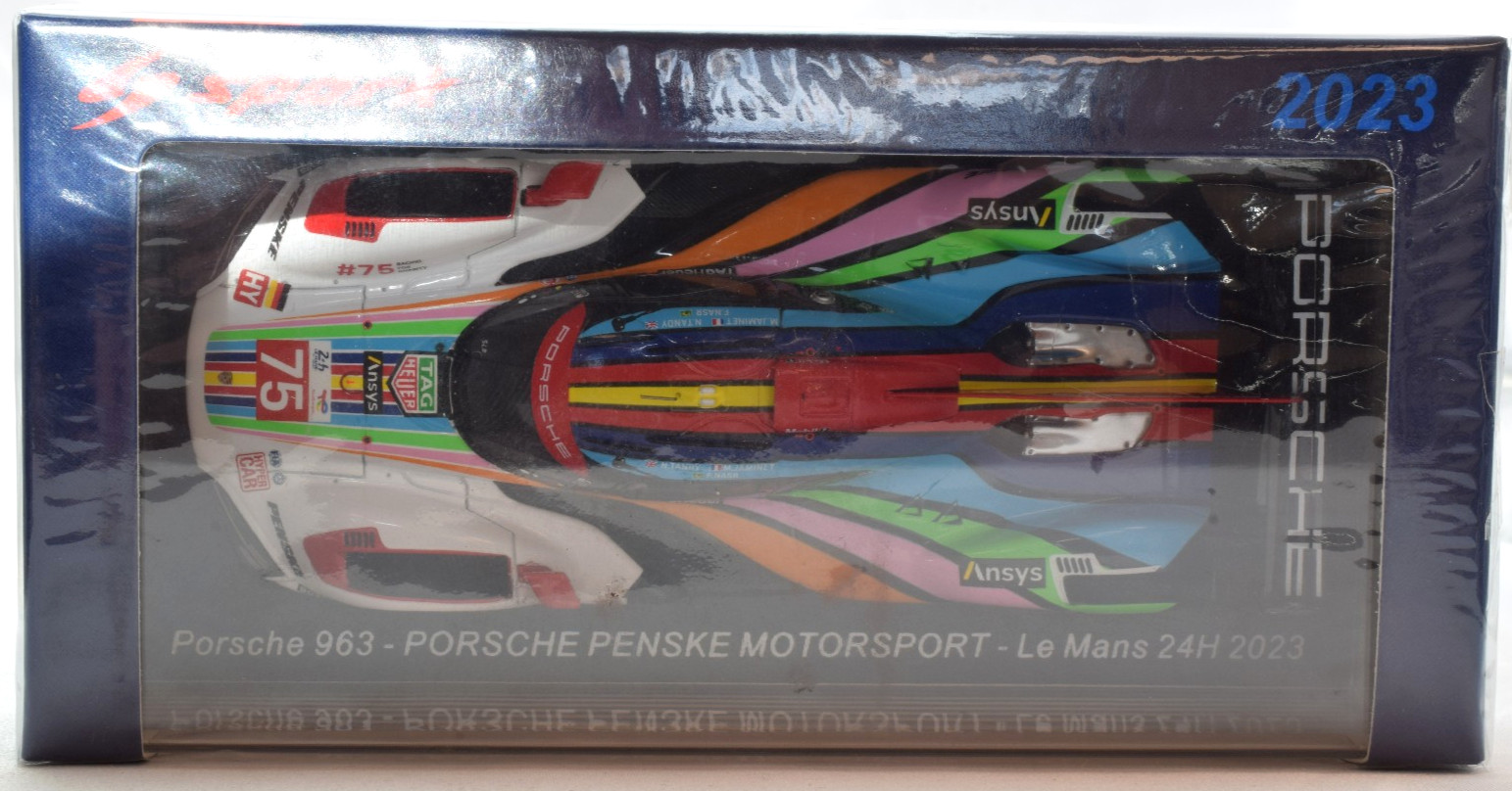 Spark Porsche 963 #75 – Penske Motorsport – 2023 24hr Le Mans 1:43 Car S8728
