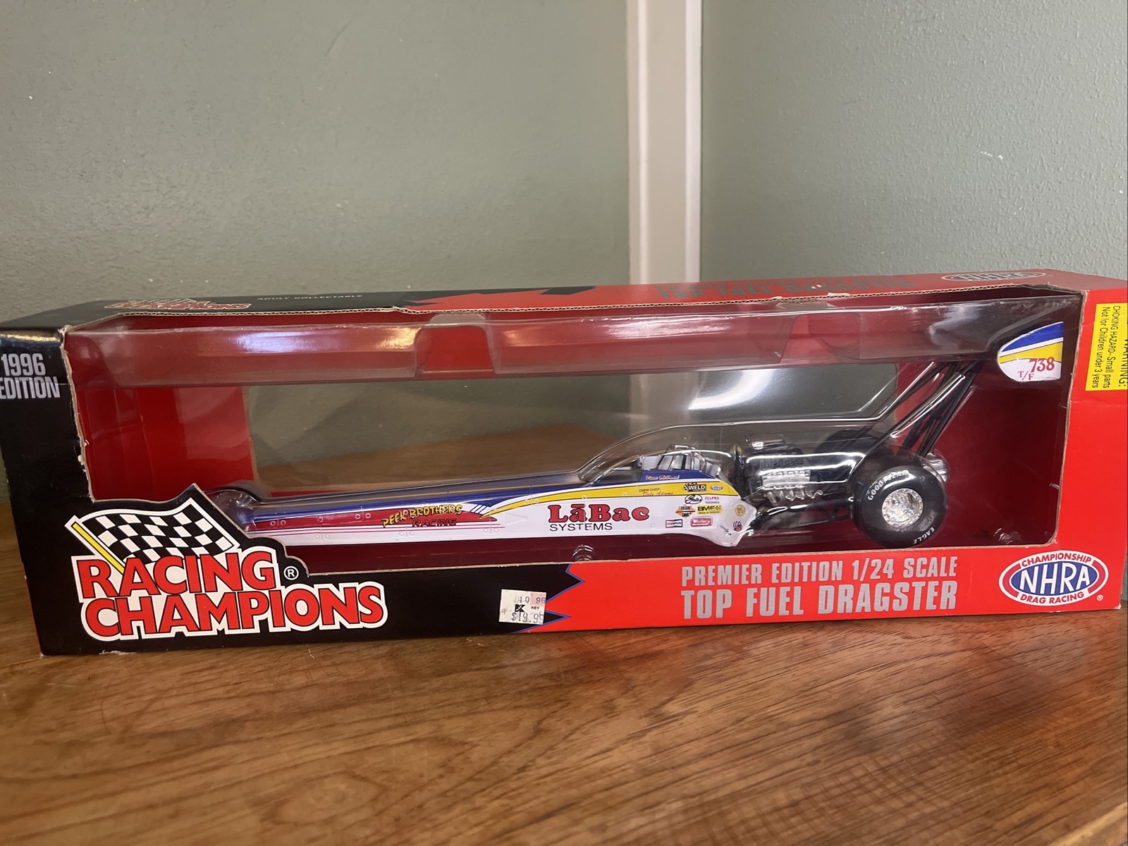 NHRA Racing Champions 1996 Premier Edition 1/24 top fuel dragster Labae