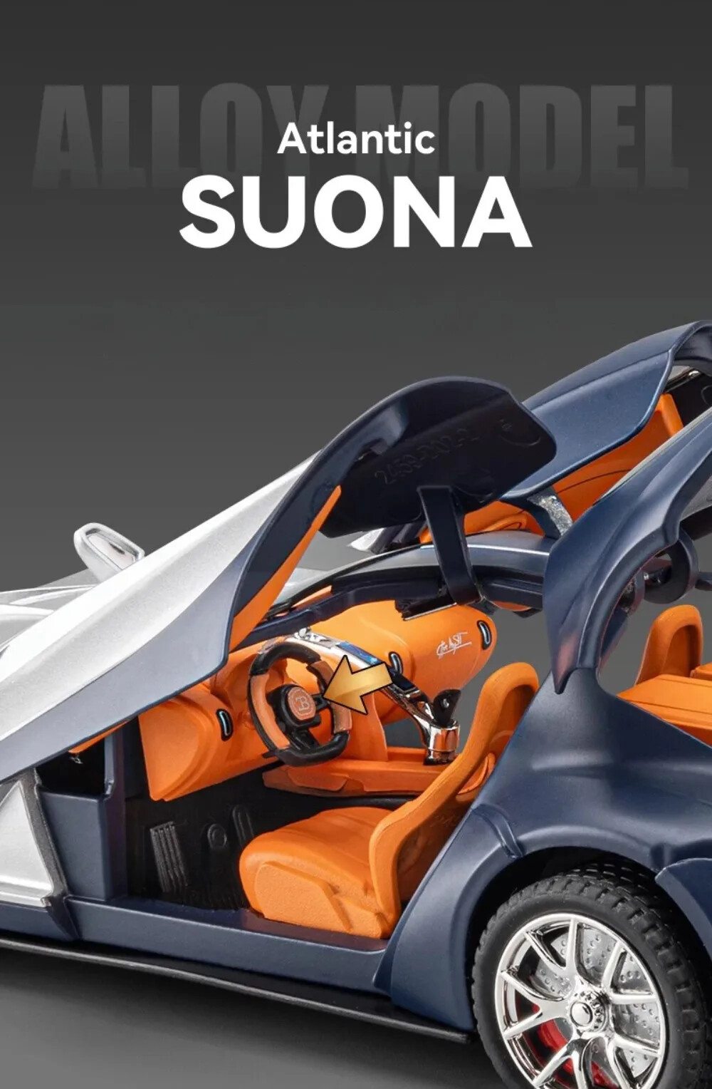 1/24 Toys Car Model Bugatti Atlantic Luxury Sport Car Alloy Diecast Toy Vehicle