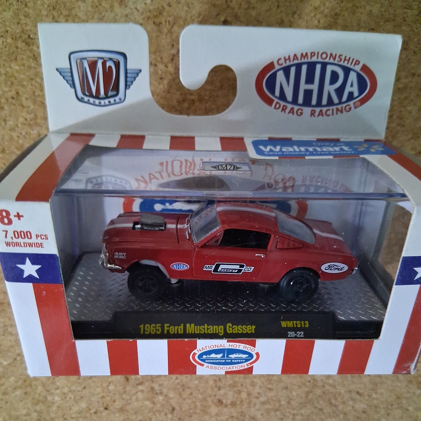 2020 M2 Machines NHRA Walmart Exclusive 1965 Ford Mustang Gasser- Ships Free!