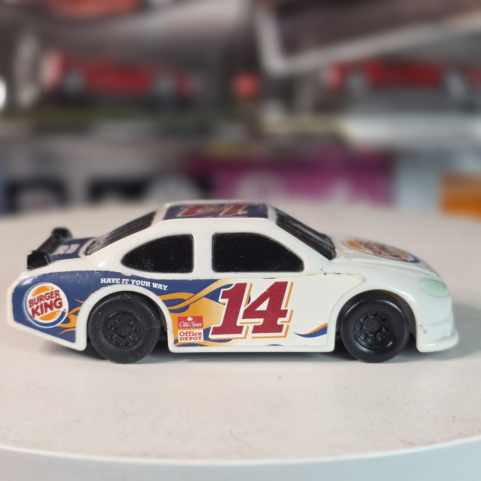 Burger King Tony Stewart Stewart Hass #14 NASCAR Rev-N-Go Race Car