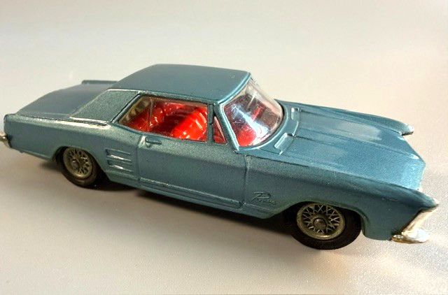 Vintage Corgi Toys 1963 Buick Riviera Classic Blue Car Very Good Condition