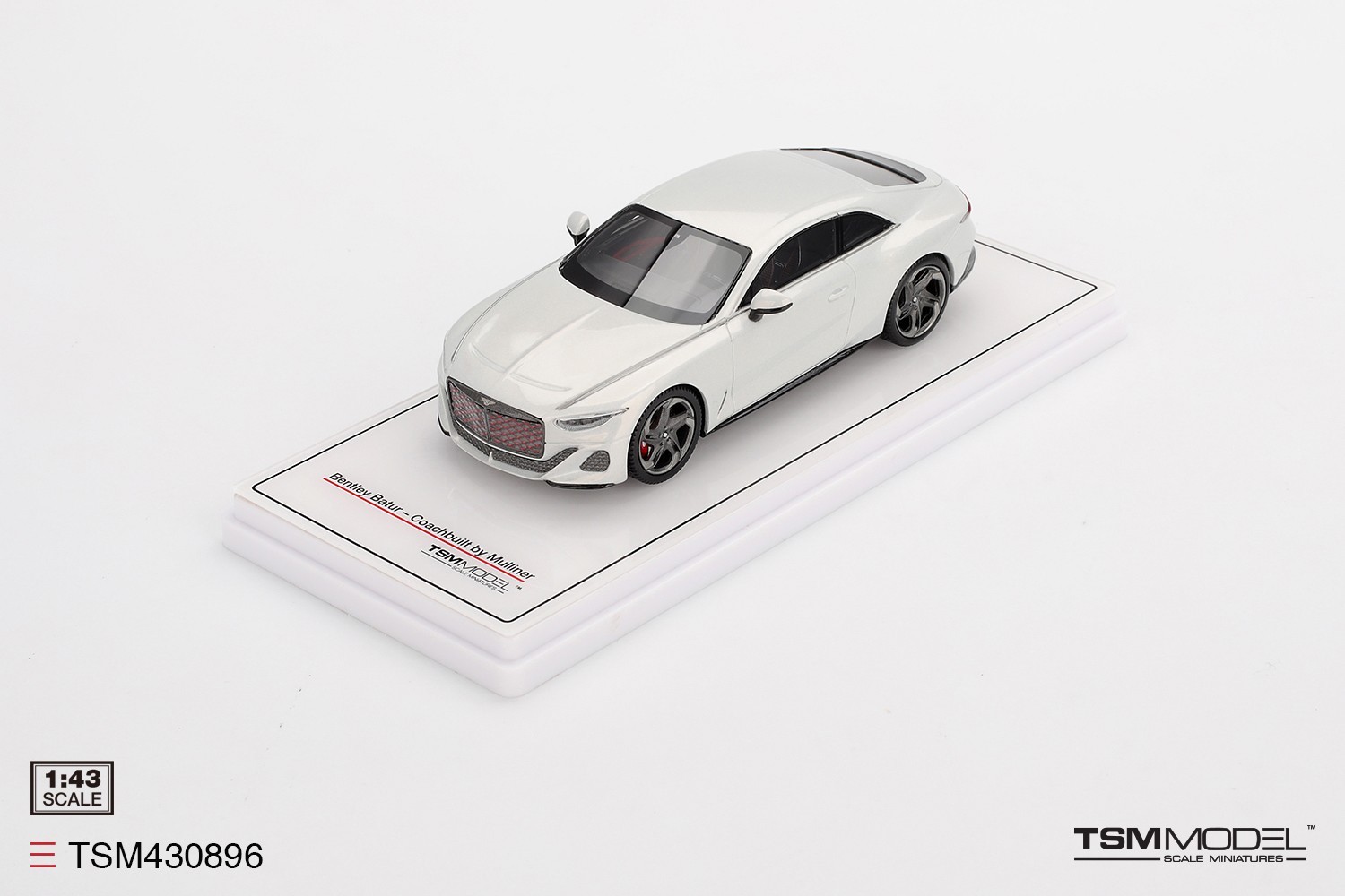 TSM430896 TSM-Model: 1/43 Bentley Batur Mulliner Coach Bonneville Pearl 2023