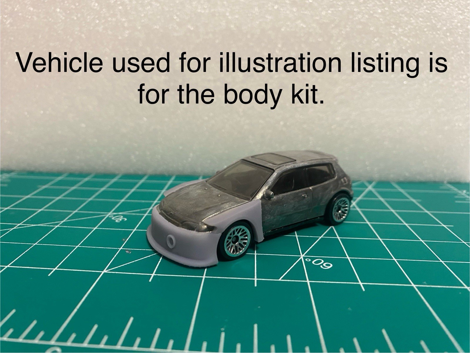 1/64 Scale Drag Front End For Hotwheels Honda Civic EG Diecast Custom Build