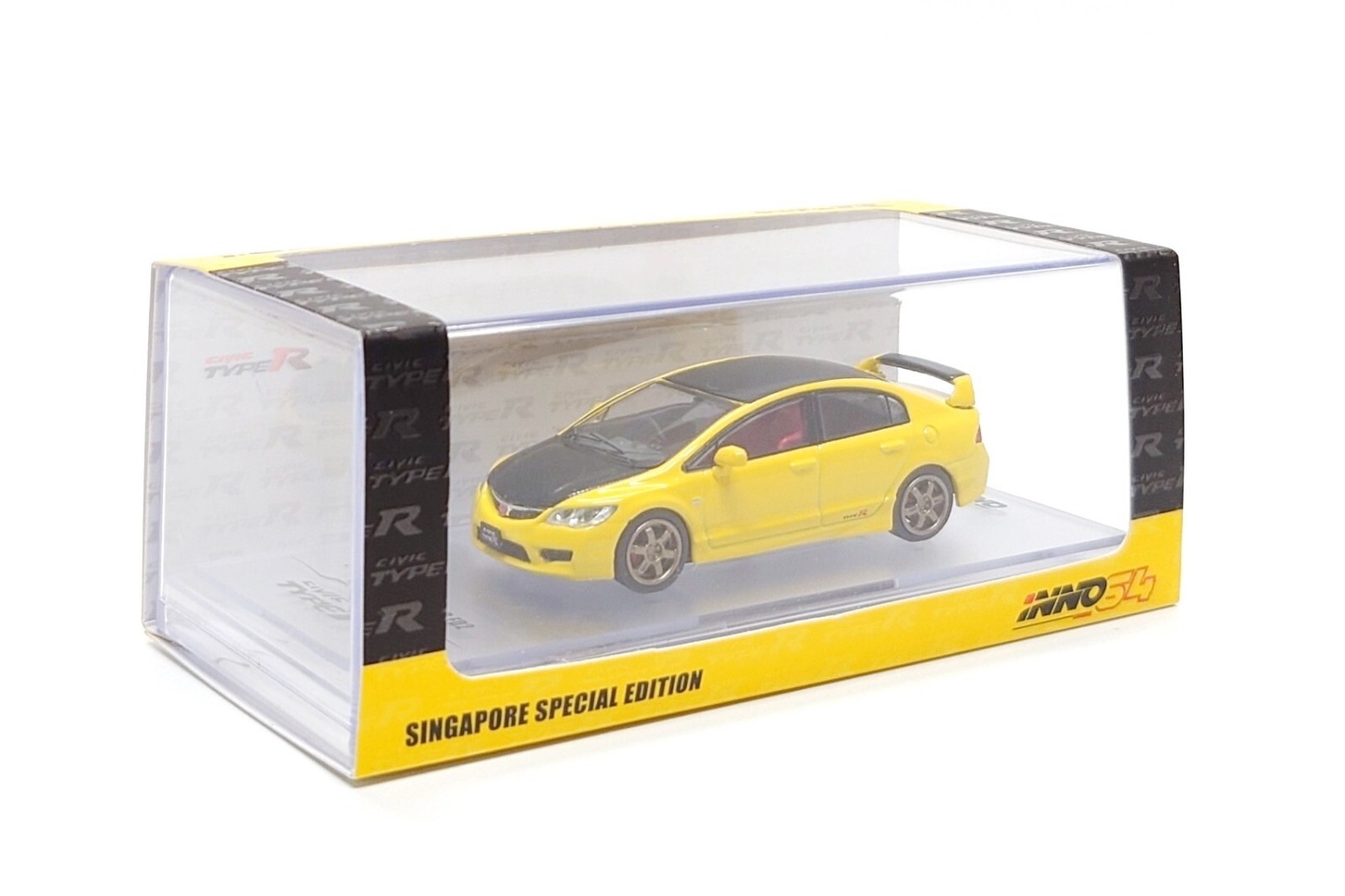 INNO64 1:64 Honda Civic Type R (FD2) – Yellow (Singapore Special Edition)